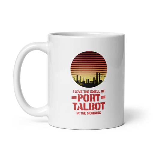 White glossy Port Talbot mug - Image 2