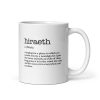 White glossy Hiraeth mug