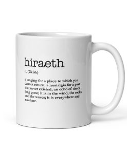 White glossy Hiraeth mug