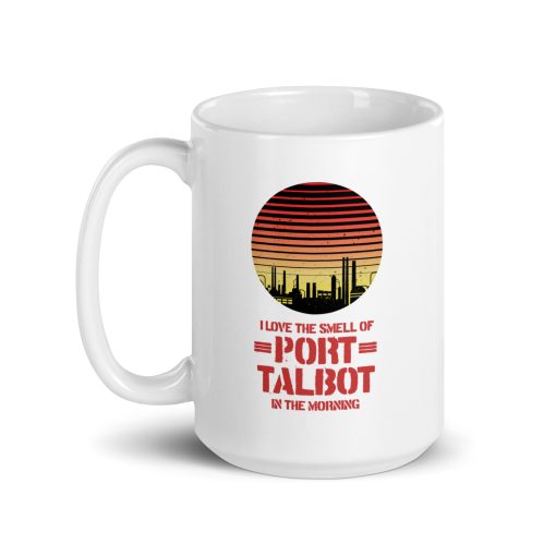 White glossy Port Talbot mug - Image 5