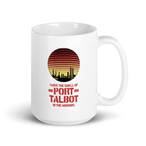 White glossy Port Talbot mug - Image 4