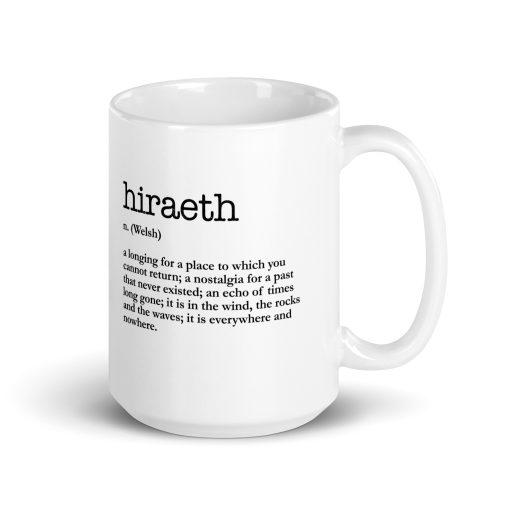 White glossy Hiraeth mug - Image 4