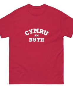 Cymru Am Byth T-shirt (white text)